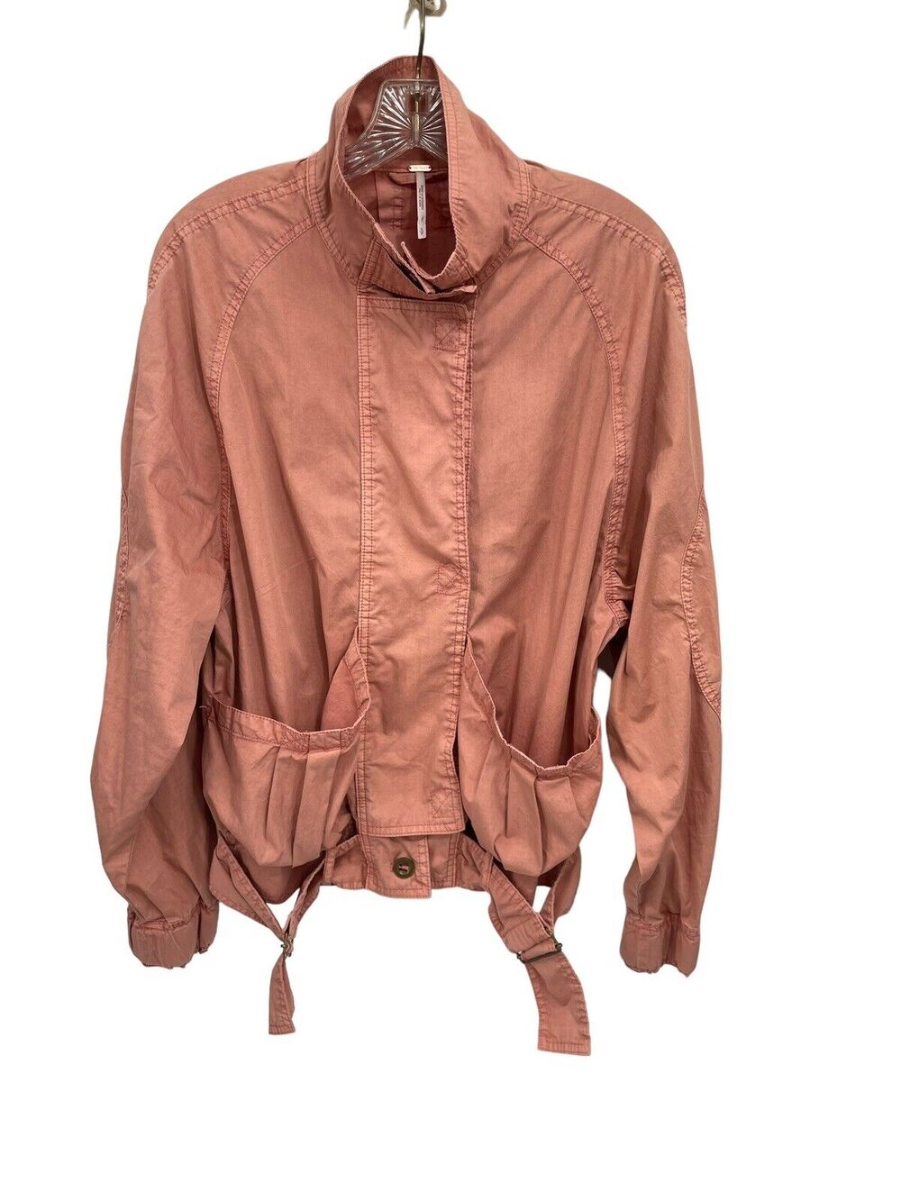 Free People Parachute Jacket Military Style Bomber Size Small